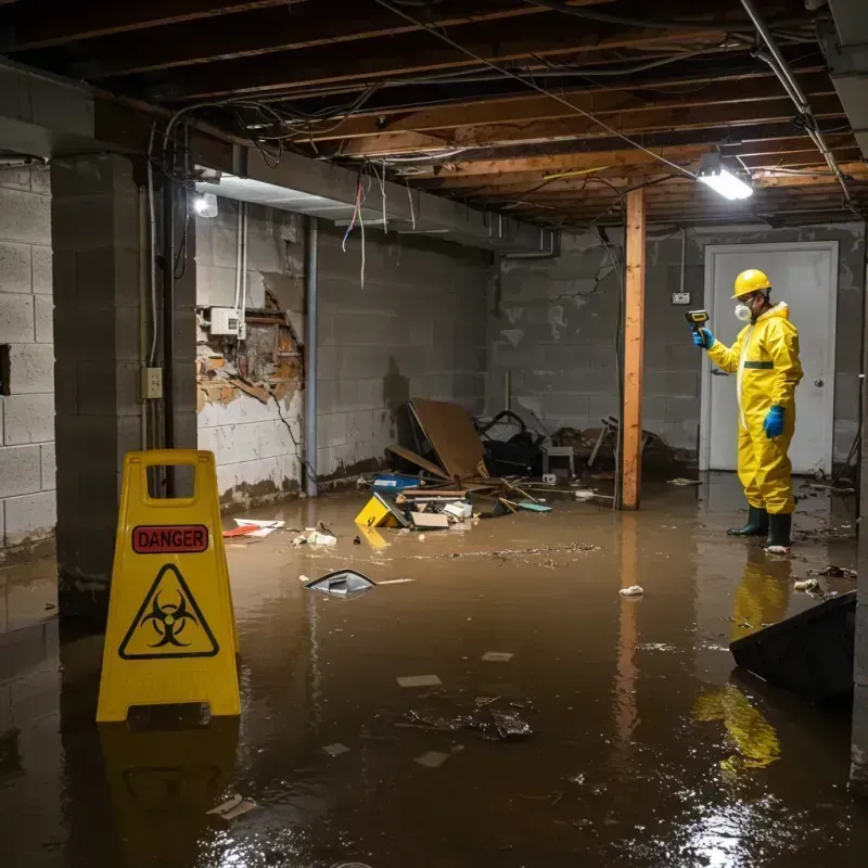 Flooded Basement Electrical Hazard in West Haven-Sylvan, OR Property